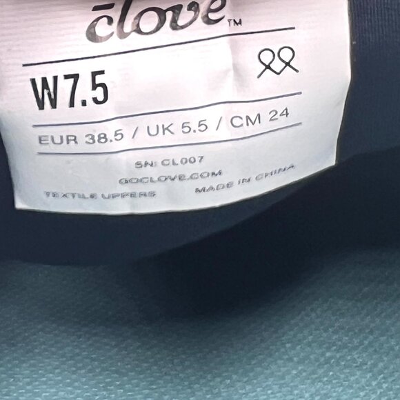 Clove Womens Size 7.5 CL007 Navy Blue Aqua Comfort Work Sneakers Shoes - Picture 11 of 11